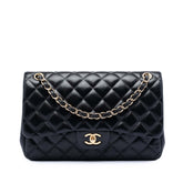 Jumbo Classic Lambskin Double Flap