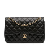 Jumbo Classic Lambskin Double Flap