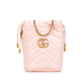 Small GG Marmont Leather Matelasse Bucket Bag