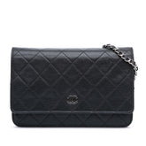 CC Quilted Caviar Wallet on Chain
