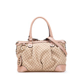 Diamante Canvas Sukey Satchel