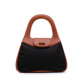 Canvas Bamboo Handbag