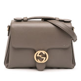 Small Dollar Calf Interlocking G Satchel