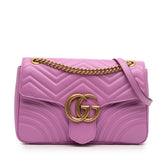 Large GG Marmont Matelasse Leather Shoulder Bag