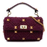 Large Knit Roman Stud Satchel