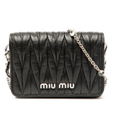 Mini Matelasse Nappa Miu Delice Crossbody