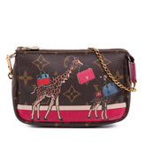 Monogram Giraffe Christmas Mini Pochette Accessoires