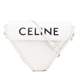 Smooth Calfskin Logo Triangle Crossbody