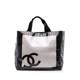 CC Quilted Cotton and PVC Punching Tote