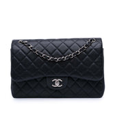 Jumbo Classic Caviar Double Flap