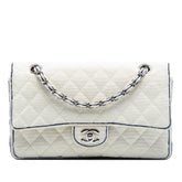 Medium Classic Printed Grosgrain Double Flap