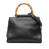 Small Leather Bamboo Nymphaea Satchel
