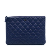 Medium Quilted Lambskin O Case Clutch
