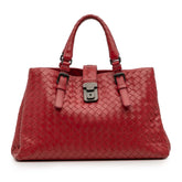 Small Nappa Intrecciato Roma Satchel