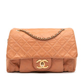 Small Aged Calfskin Chic Quilt Flap