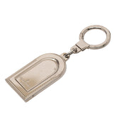 Silver Metal Luggage Tag Key Holder