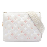 Tricolor Monogram Embossed Lambskin Coussin PM