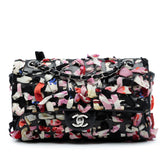 Medium Classic Lambskin and Silk Ribbon Single Flap