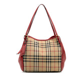 Small Haymarket Check Canvas and Leather Canterbury Tote
