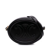 Small Calfskin Cuir Triomphe Oval Crossbody