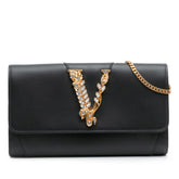 Leather Crystal Virtus Chain Crossbody