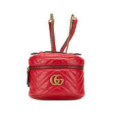 GG Marmont Round Matelasse Leather Backpack