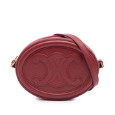 Small Calfskin Cuir Triomphe Oval Crossbody