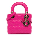 Mini Lambskin Cannage Lady Dior
