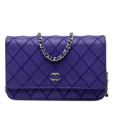 CC Quilted Calfskin Fancy Wallet On Chain