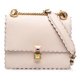 Small Scalloped Leather Kan I Crossbody