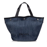 Denim Logo Satchel