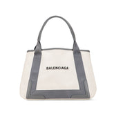 Canvas Navy Cabas Tote S