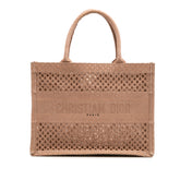 Medium Embroidered Mesh Book Tote