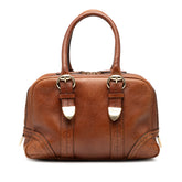 Guccissima Trimmed Leather Signoria Boston Bag