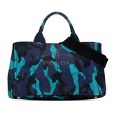 Canvas Camouflage Canapa Logo Satchel