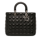 Large Lambskin Cannage Lady Dior
