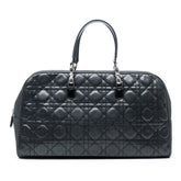 Perforated Lambskin Cannage and Denim Malice Handbag