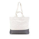 Canvas Embossed Logo Tote
