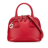 Mini Leather GG Charm Dome Satchel