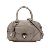 Vitello Daino Zip Top Satchel