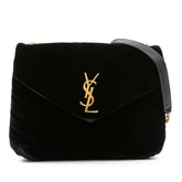 Small Matelasse Velvet Monogram LouLou Crossbody