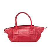 Lambskin Square Stitched Lax Handbag