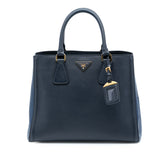 Bicolor Saffiano Lux Tote
