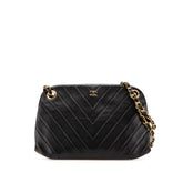 CC Chevron Lambskin Frame Chain Shoulder Bag