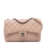 Medium CC Quilted Calfskin Single Flap