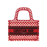 DiorAmour Mini Embroidered Canvas Dots Book Tote