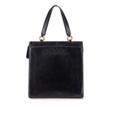 Lambskin Embroidered Logo Tote