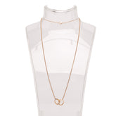18K Rose Gold Interlocking Love Necklace