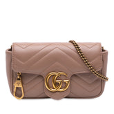 Mini GG Marmont Matelasse Leather Flap Crossbody