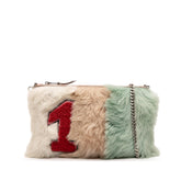 Fur Montone Stripe Crossbody
